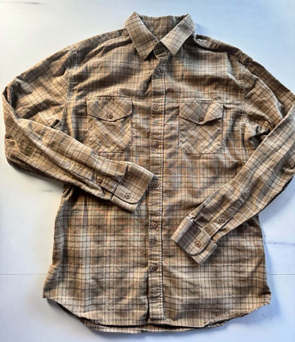 Girl Skateboards Wrench Pilot Collection Woven Flannel button Down Shirt Size L